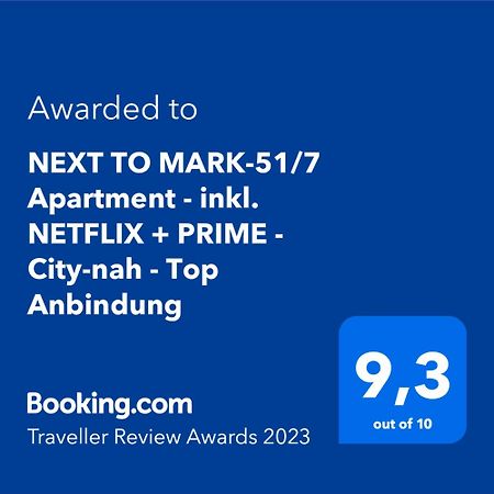 Next To Mark-51/7 Apartment - Inkl. Netflix + Prime - City-Nah - Top Anbindung 보훔 외부 사진